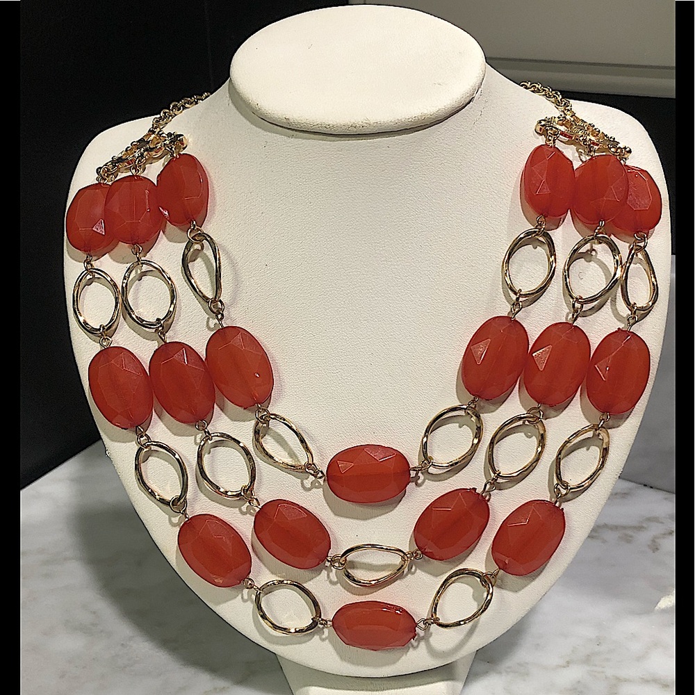 Multi Strand Statement Necklace - image 1
